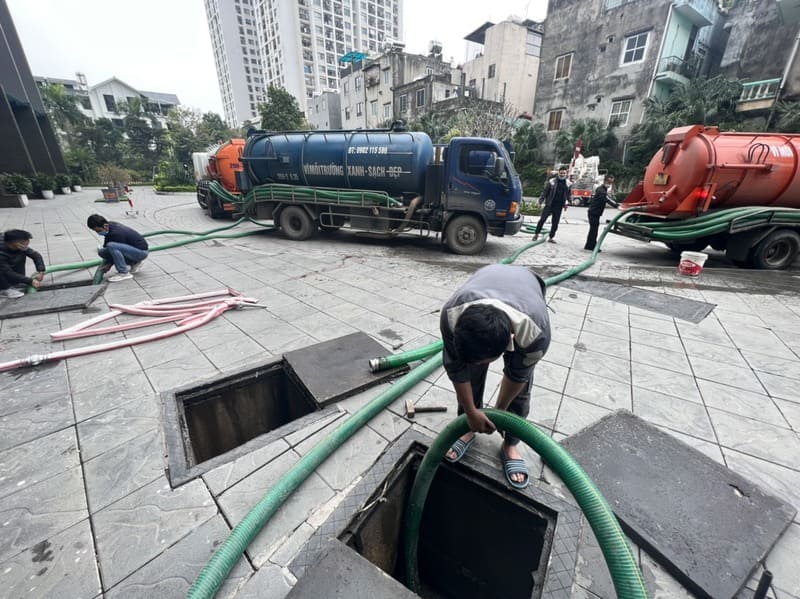 Các phương pháp hút bể phốt tại Mê Linh